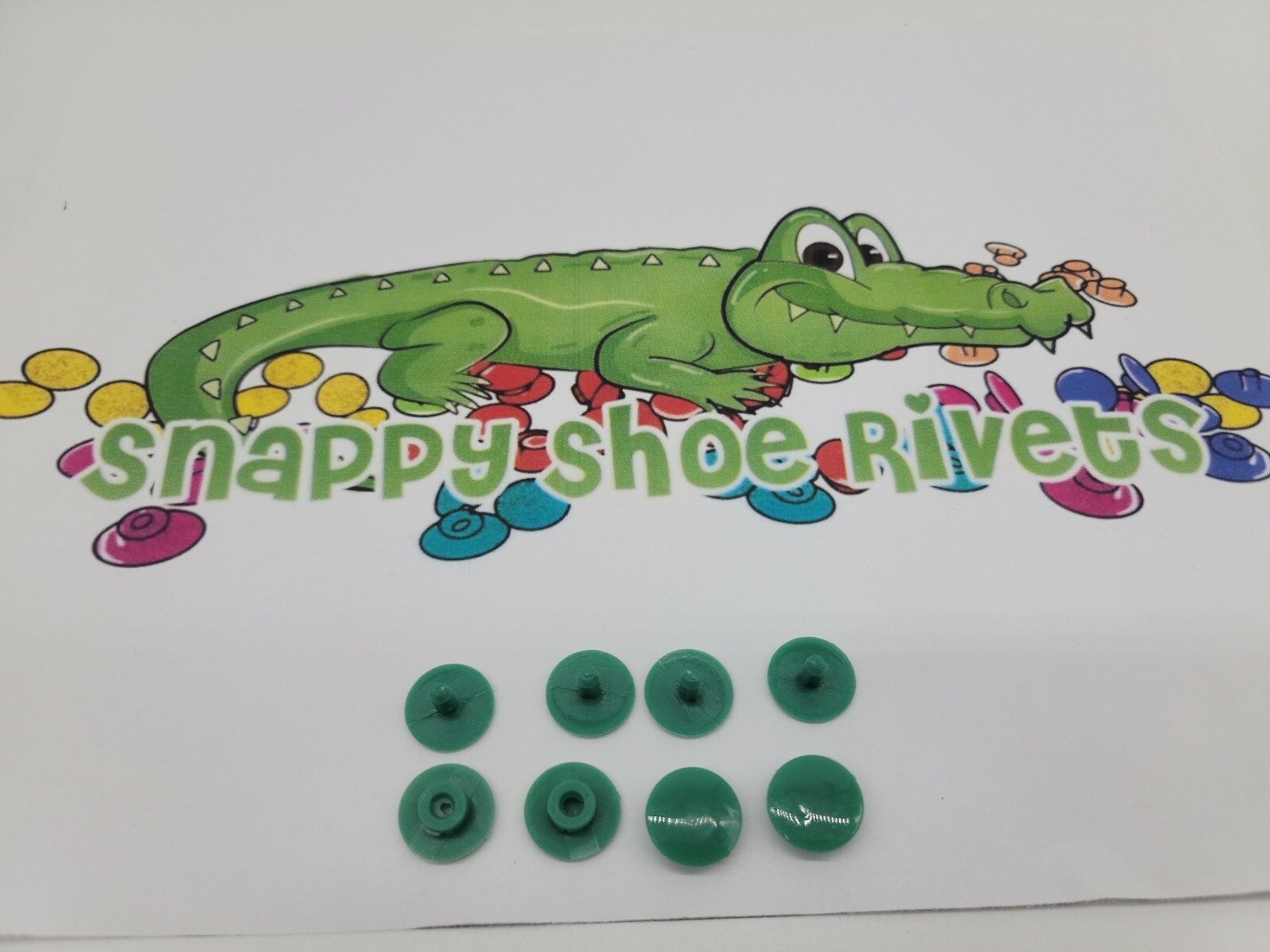 4 GREEN RIVETS,FASTENER,BUTTON, NEW (FAST SHIP)  fits CROC