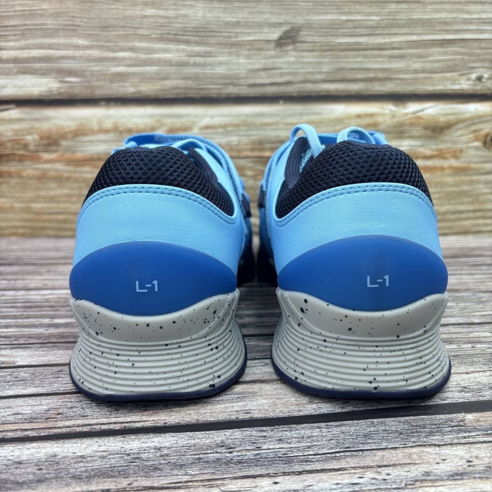 Mens Size 9.5 Worn Once TYR L-1 Lifter Shoes Blue Weightlifting Gym Sneakers