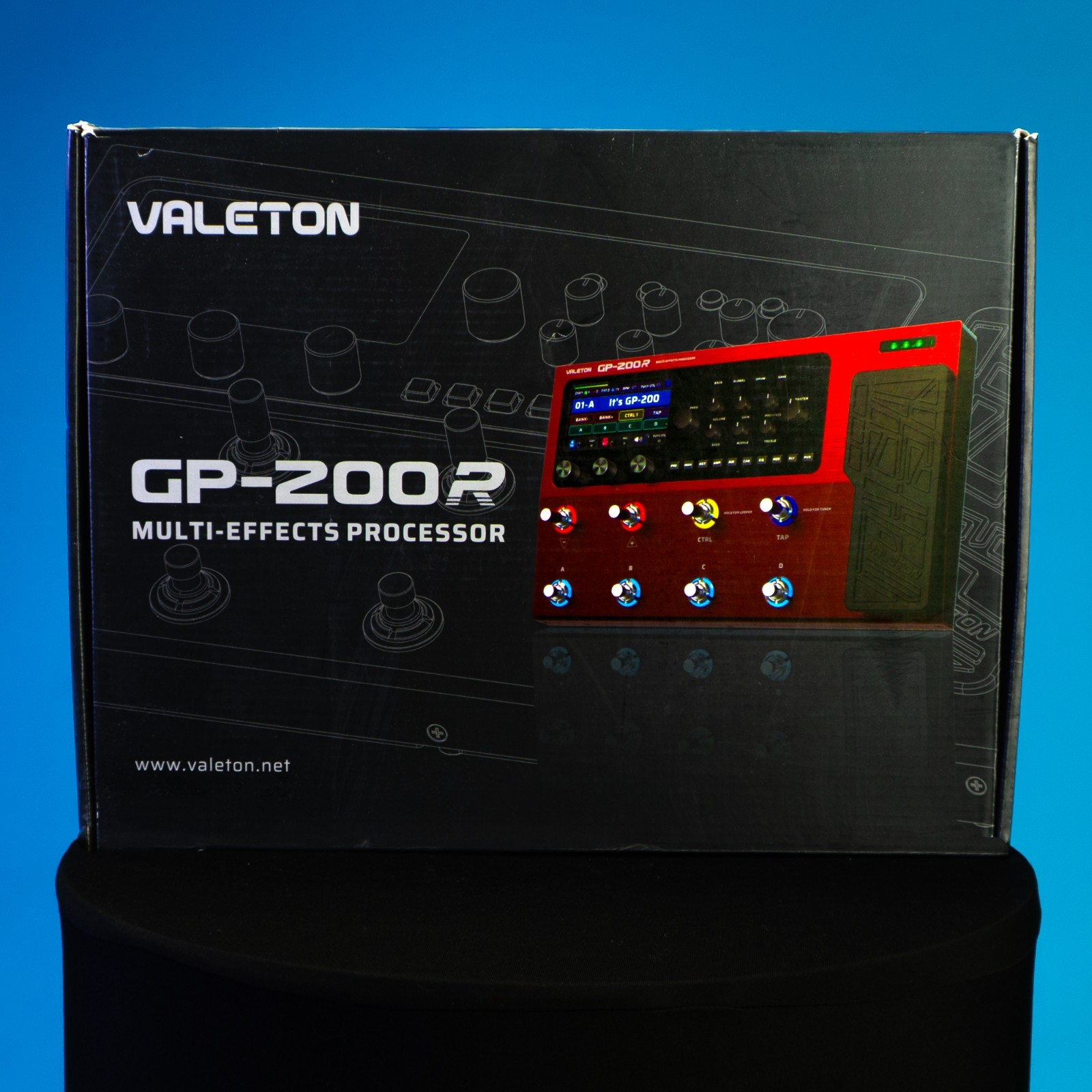 Valeton GP-200R Multi-Effects Unit & Amp Modeler Guitar Pedal Red Open Box New