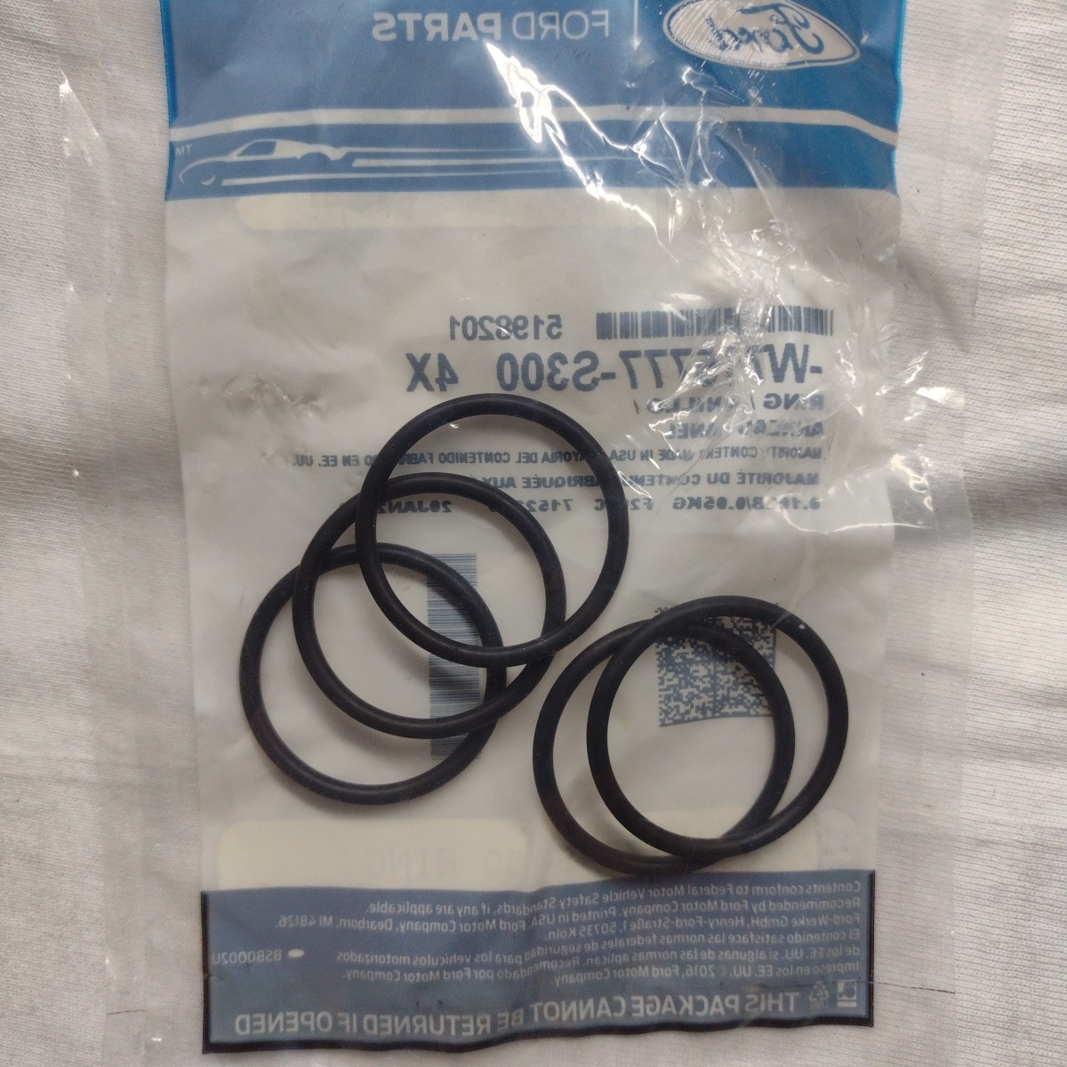 (5 Pack) OEM Ford 14-22 Fiesta Focus 1.0L  Thermostat O-Ring W715777-S300