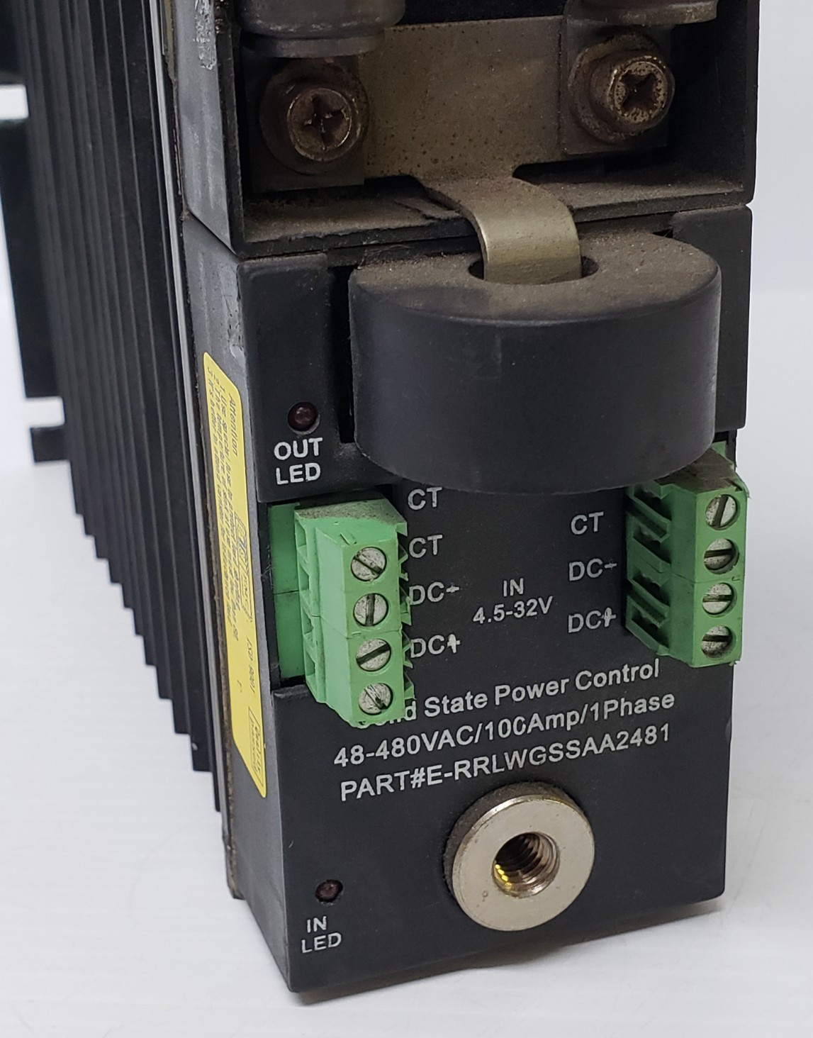 Giasstech Solid State Relay E-RRLWGSSAA2481 4.5-32 VDC Input 48-480 VAC 100 Amp