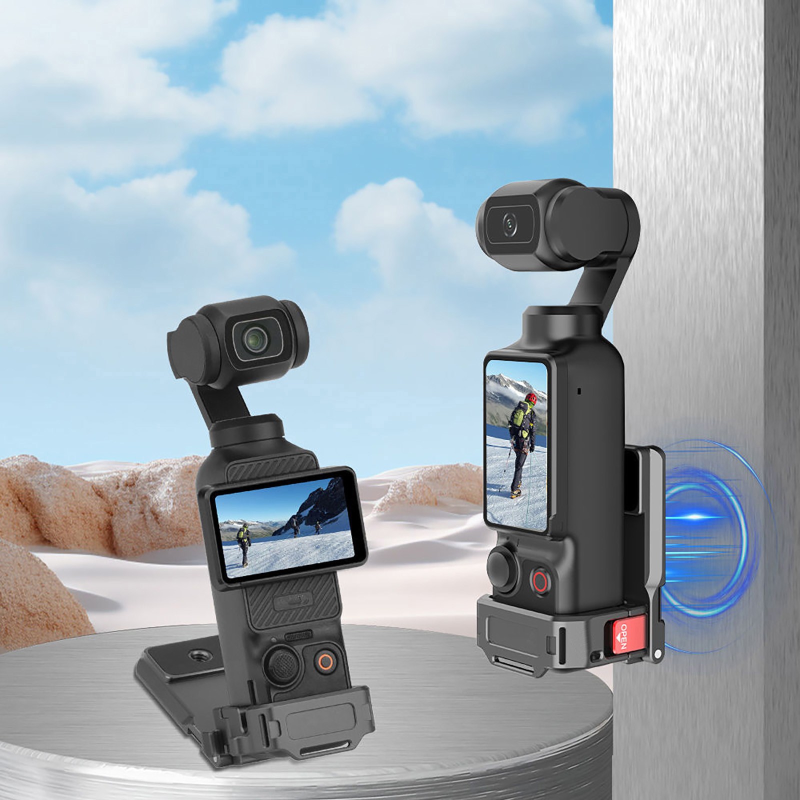 Magnetic Base Expansion Bracket Multi-scenario Application For DJI OSMO POCKET 3