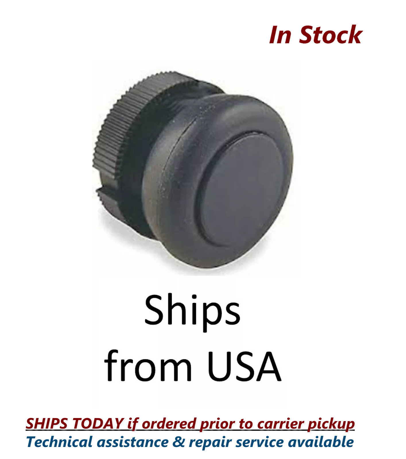 Black Booted Pushbutton XAC9412 for XAC Series 22mm IEC style button actuator