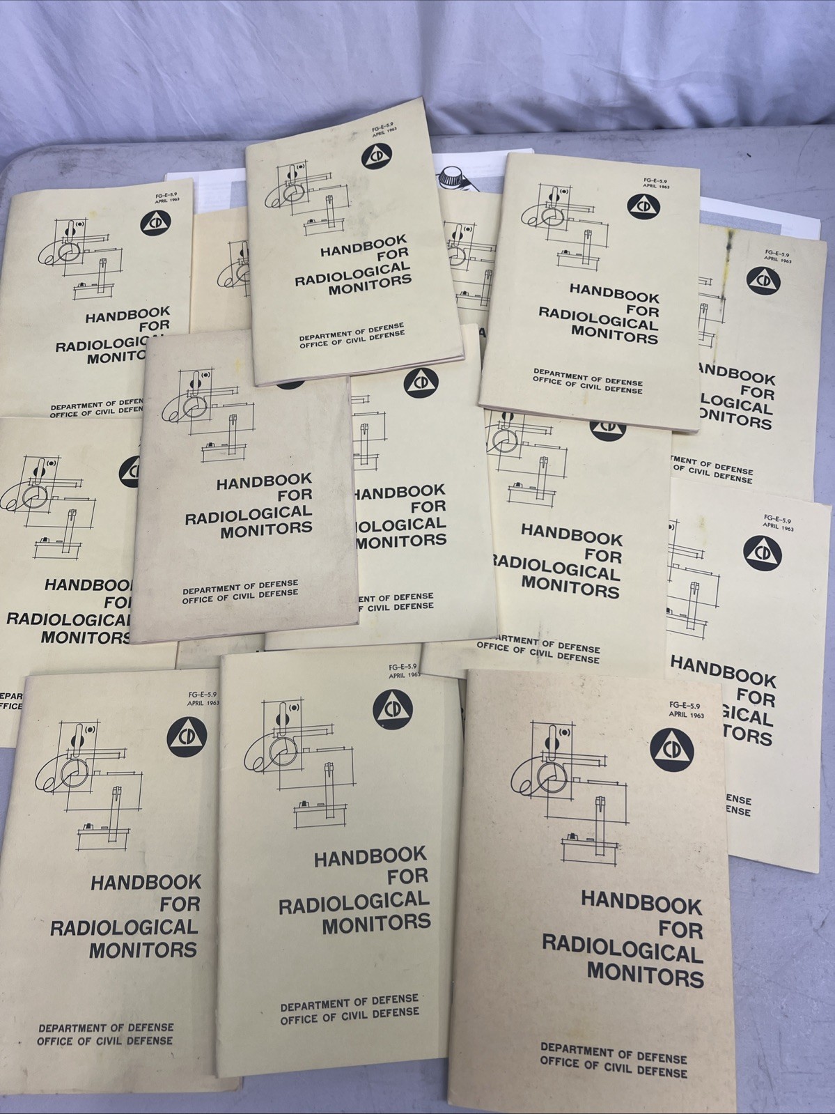 1963 OFFICE OF CIVIL DEFENSE "HANDBOOK FOR RADIOLOGICAL MONITORS"