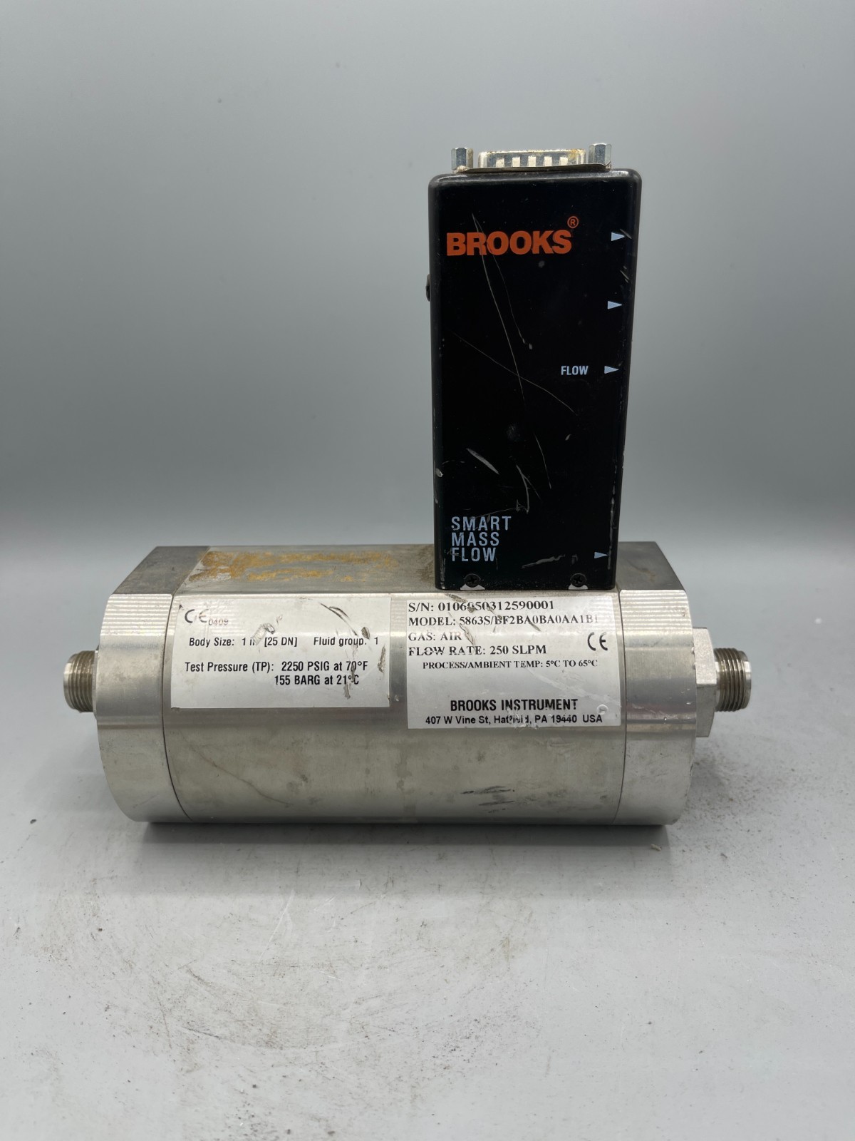 Brooks Mass Flow Meter - 5863S/BF2BA0BA0AA1B1