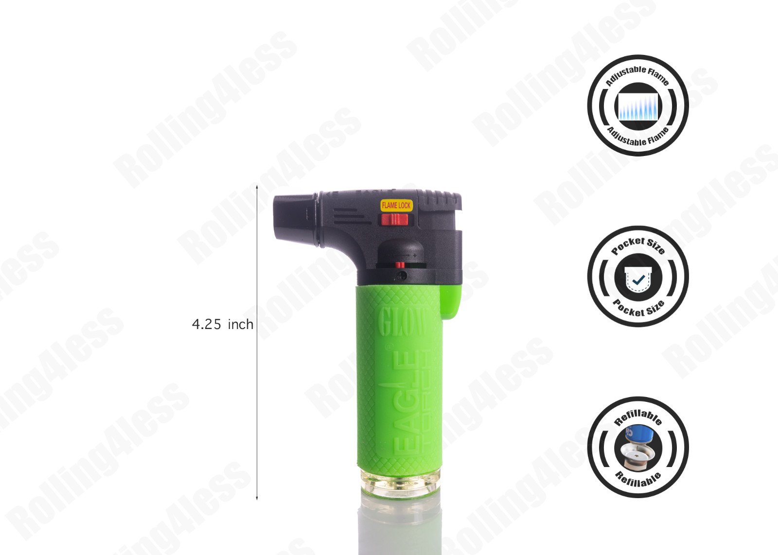 🔥Eagle Torch GID Angle Single Flame Torch Lighter Assorted Colors| 5pcs Deal