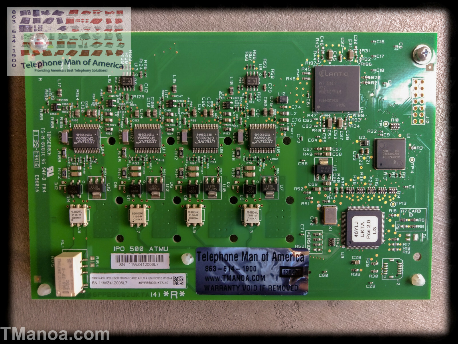 Avaya IP Office 500 Trunk Analog 4 Universal Daughter Card 700417405 ATM4U