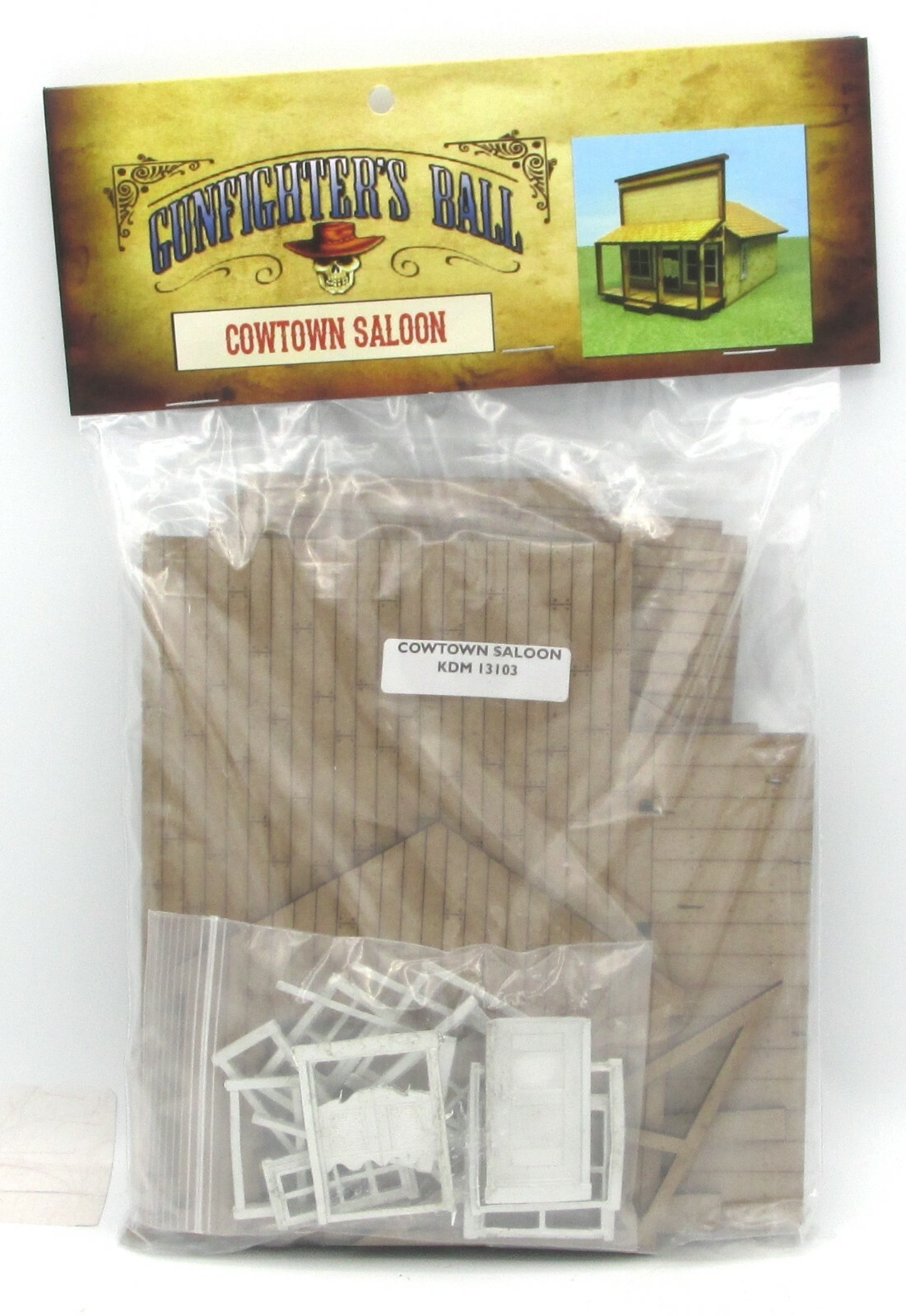 Knuckleduster KDM-13103 Cowtown Saloon (Gunfighter's Ball) Old West Terrain NIB