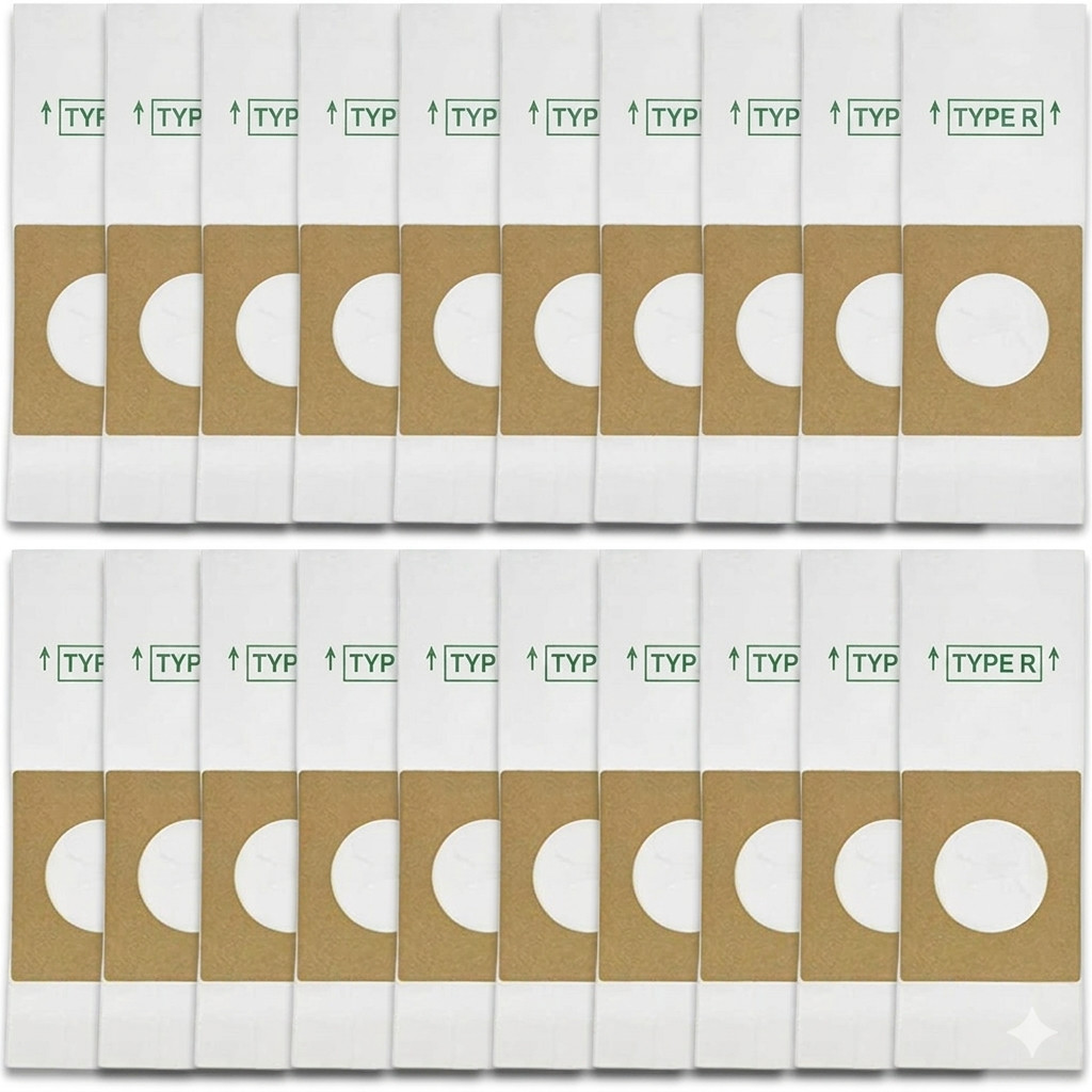 20 Pack Type R Vacuum Bags for Hoover Canister-Replaces 4010063R