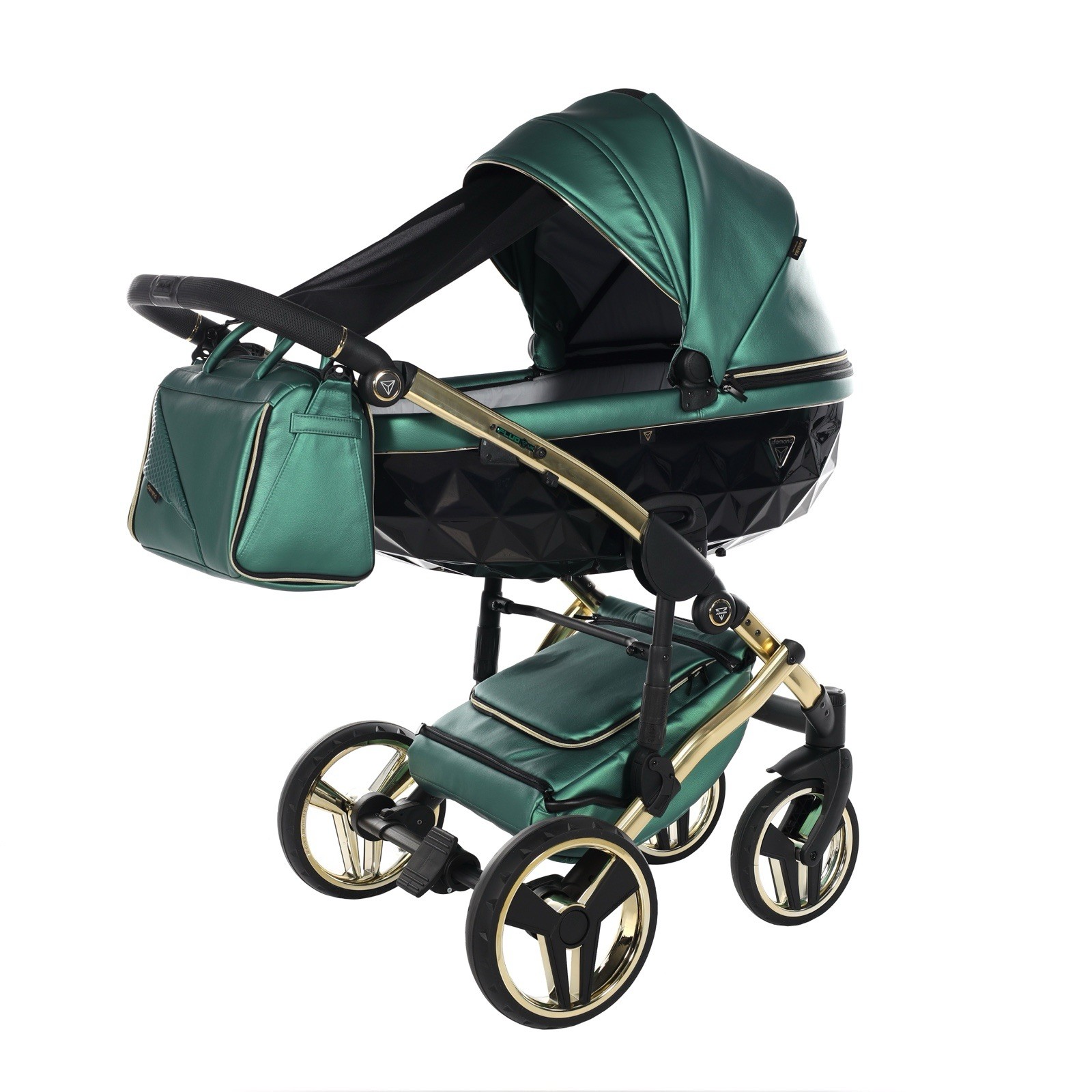 Junama Diamond Stroller Green/Black/Gold
