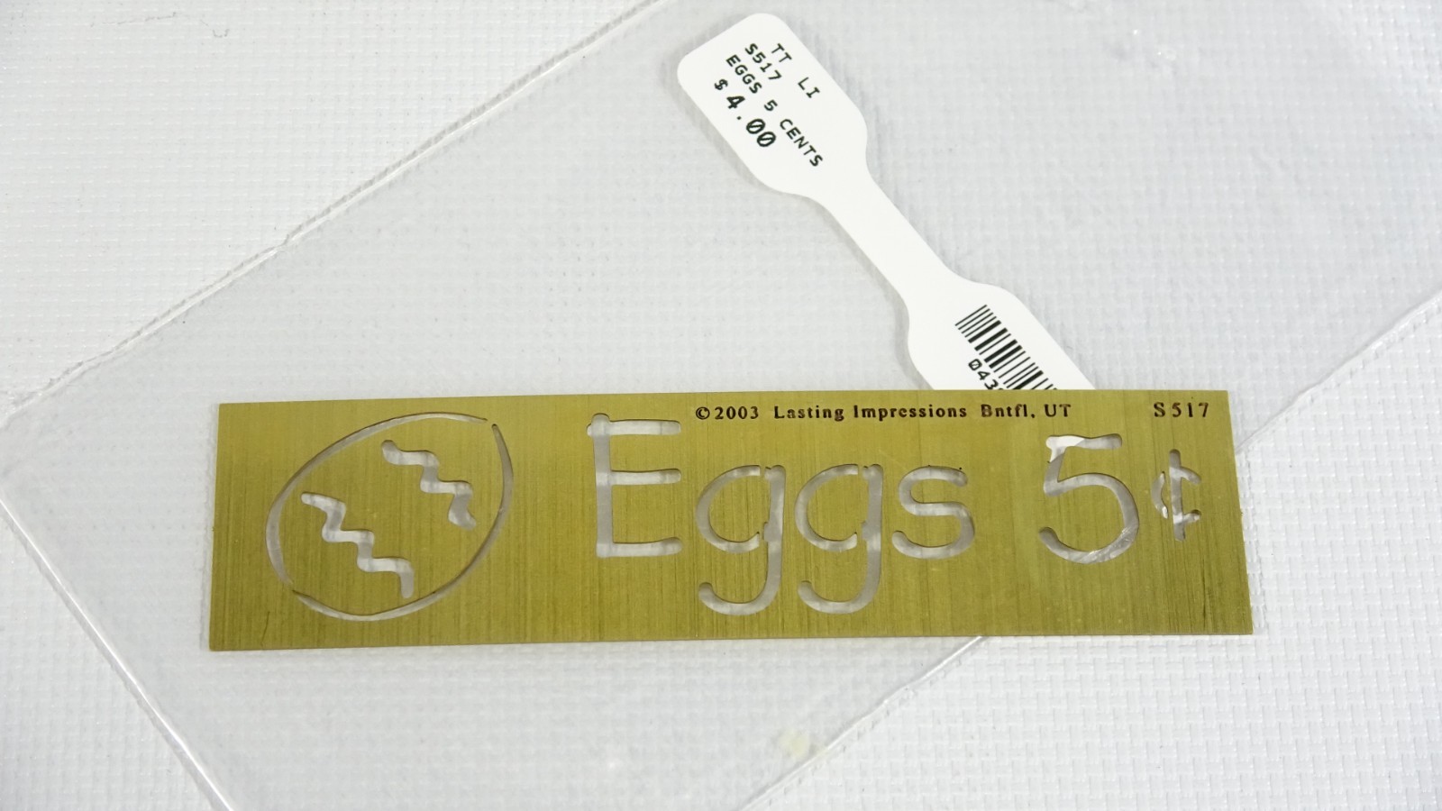 Eggs 5c 2003 Lasting Impressions Embossing & Stenciling - S517