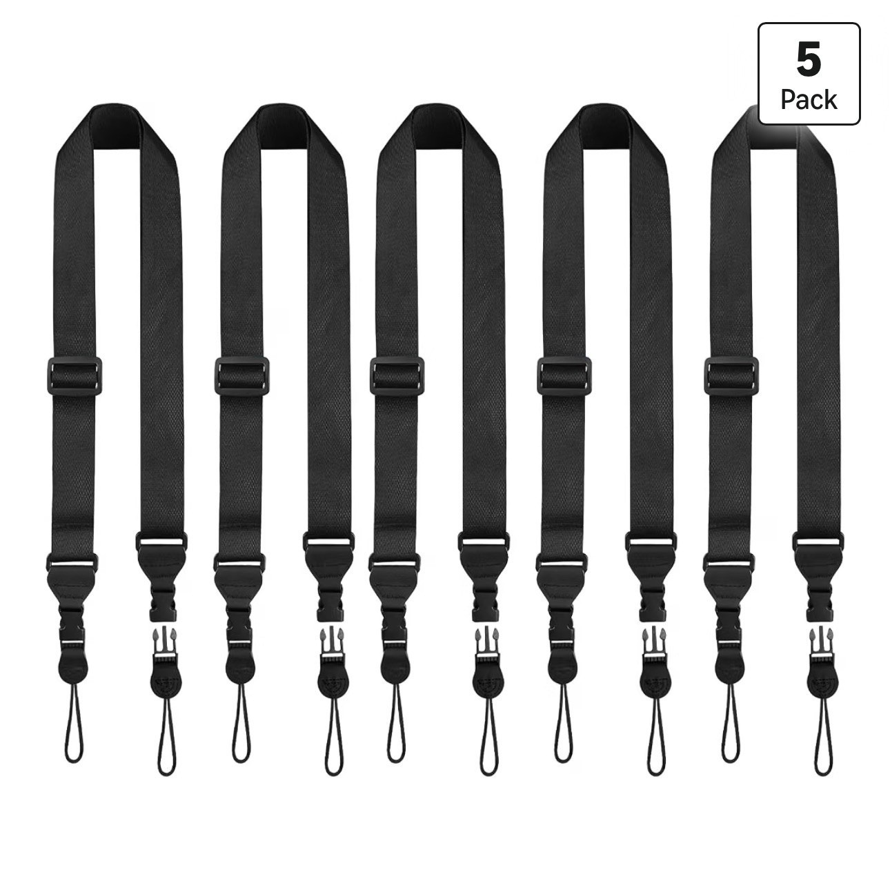 5 Pack Universal Shoulder Strap, Replacement Nylon Neck Lanyard, Tablet