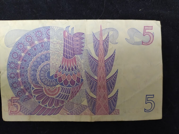 5 crowns Sweden banknote 1978