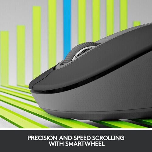 Logitech Signature M550 L Wireless Ambidextrous Optical Mouse, Graphite