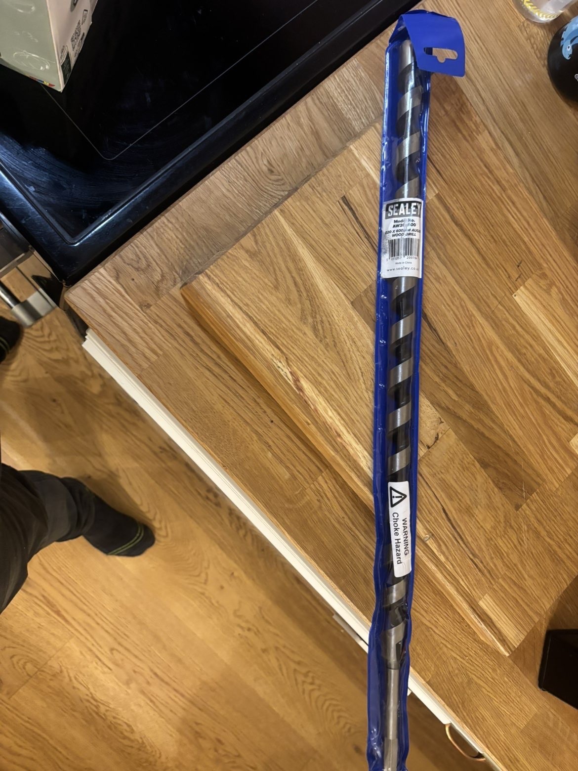 Sealey AW20x600 Auger Wood Drill Bit 20 x 600mm