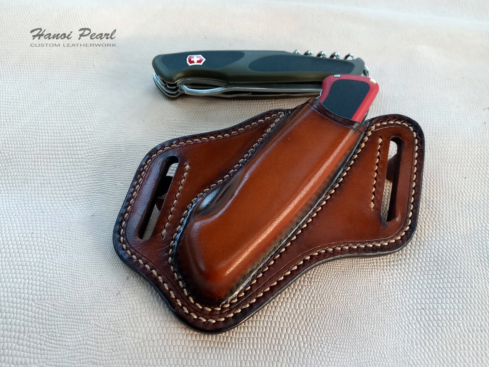 Custom Leather Sheath for Victorinox / Wenger RangerGrip 78, 79, 178, 179