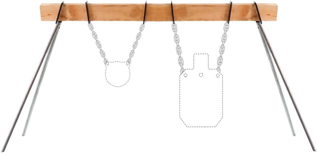 Target Stand Bracket Kit, 2x4 Mounting Bracket with Shooting Target Hanging Hook