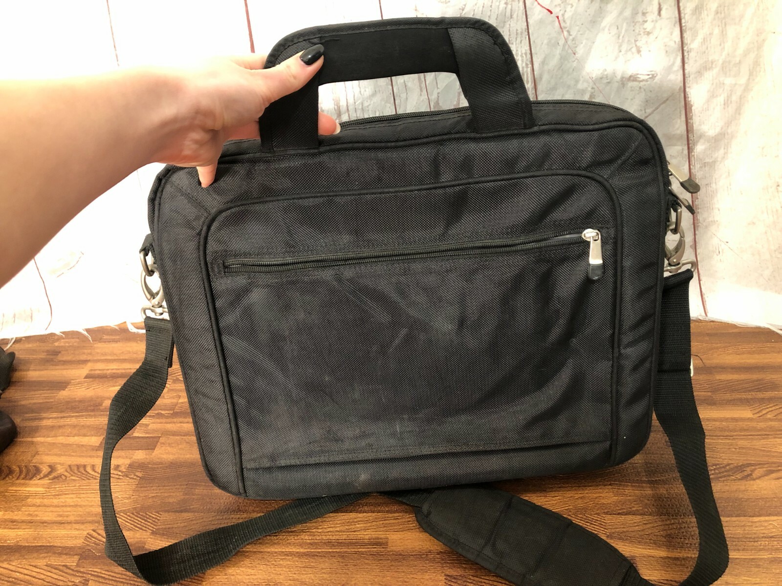 Dell Laptop Computer Briefcase Messenger Bag Shoulder Strap Black