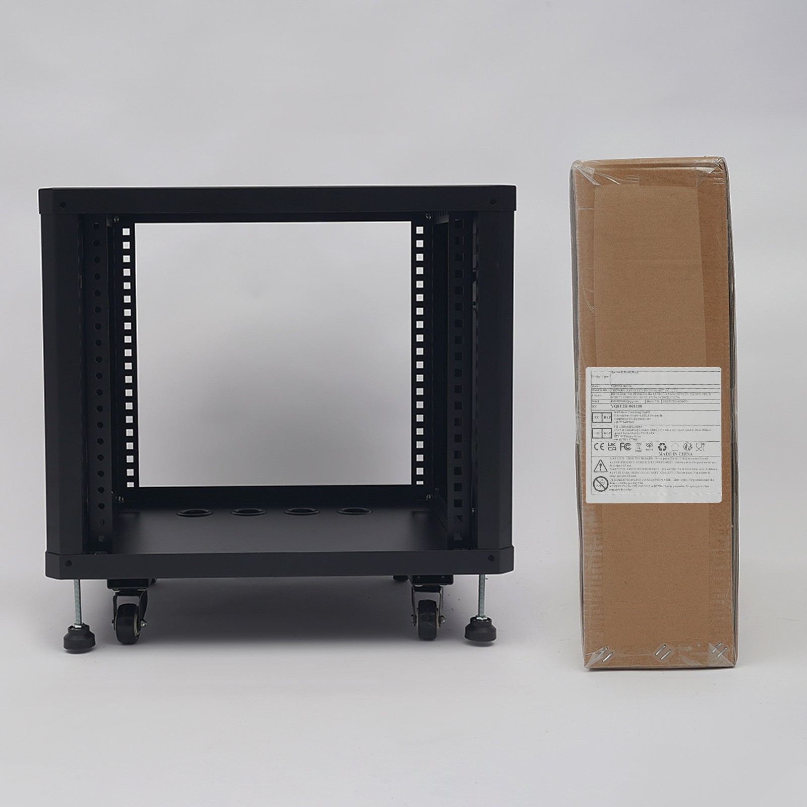 9U Server Rack, Server Rack Cabinet, Rolling Studio Rack Case