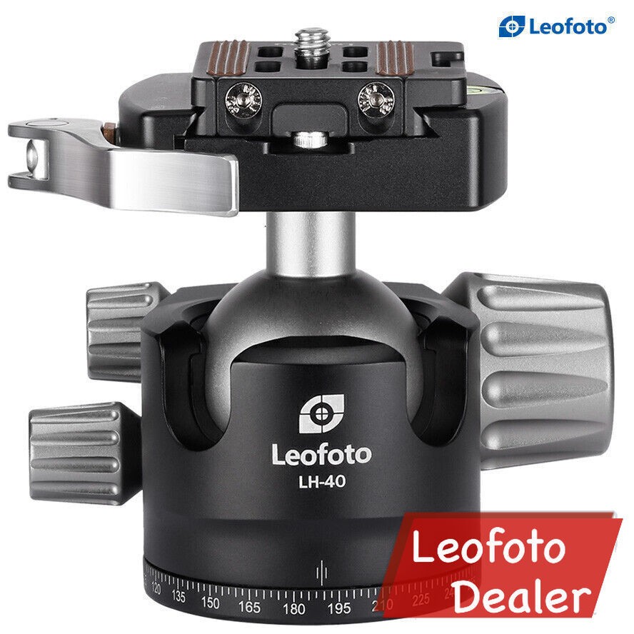 Leofoto LH-40LR Ball Head with LR-50 Lever Release Clamp /Arca