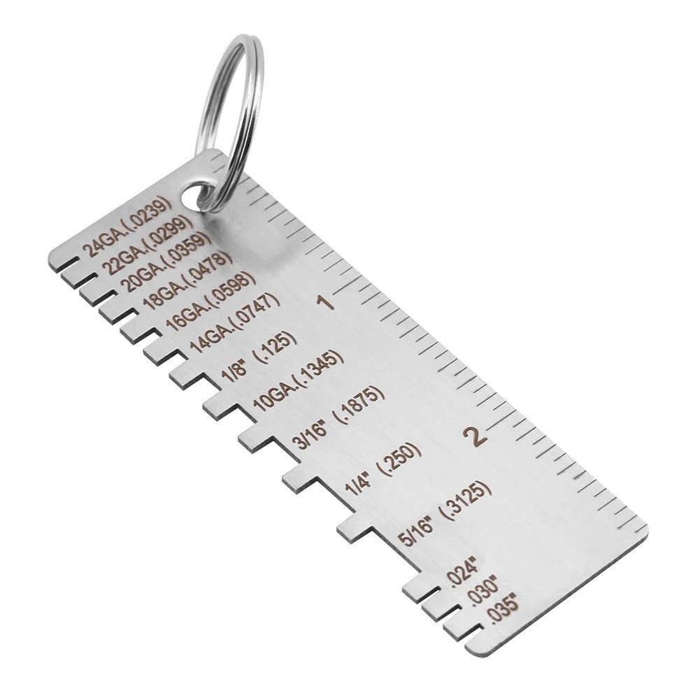 1PCS Thickness Gage Sheet Metal Gauge Measuring Tool Wire Gauge Stainless Steel