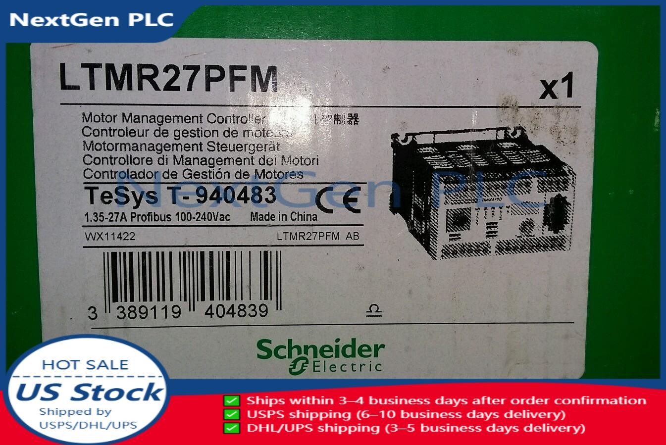 LTMR27PFM Telemecanique 100-240VAC Motor Controller Profibus