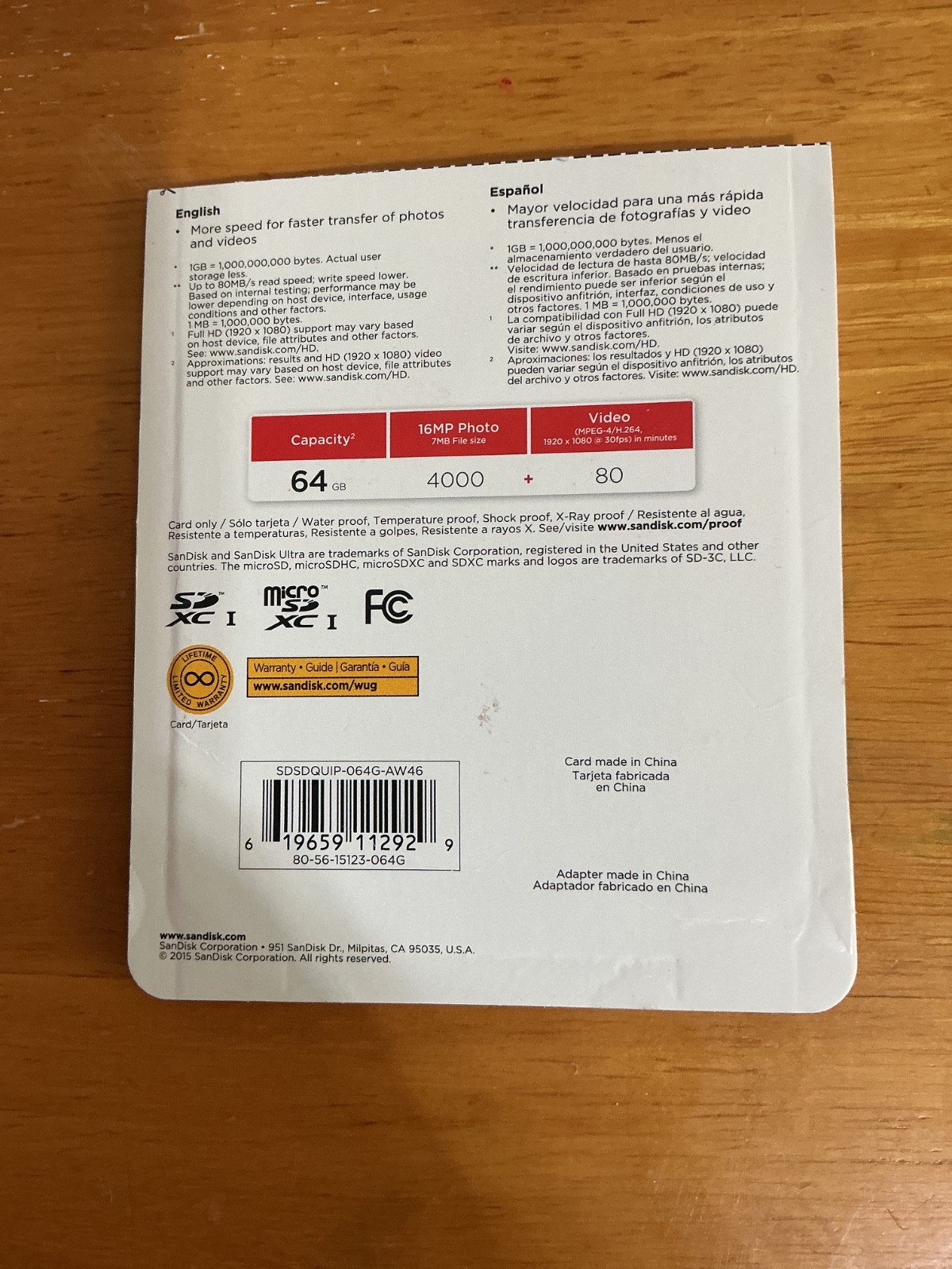 SanDisk Micro SD to Mini SD Adapter