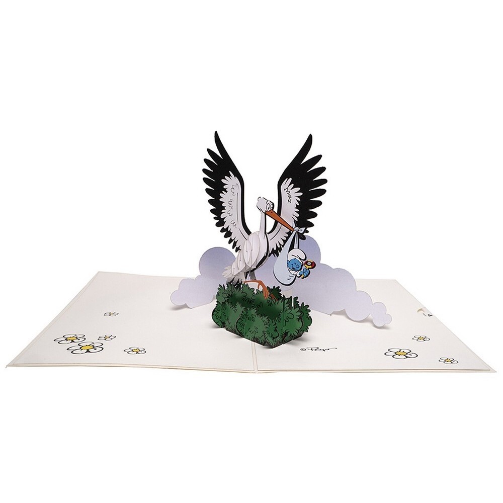 Hartensteler The Smurfs Pop-Up Greeting Card, Baby Smurf (15x20cm)