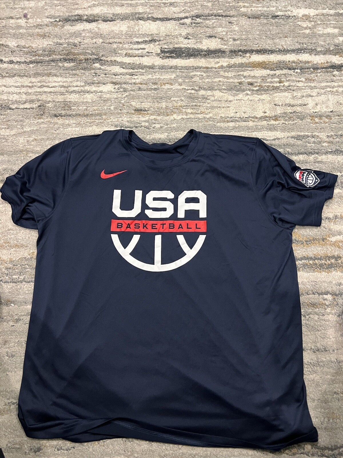 Nike Dri Fit USA Basketball Warm Up Team Issue Shirt Size Medium