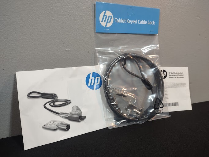 OEM HP 6Ft Tablet Key Keyed Cable Security Lock T8X45AA HP Elite x2 1012 G1 #2