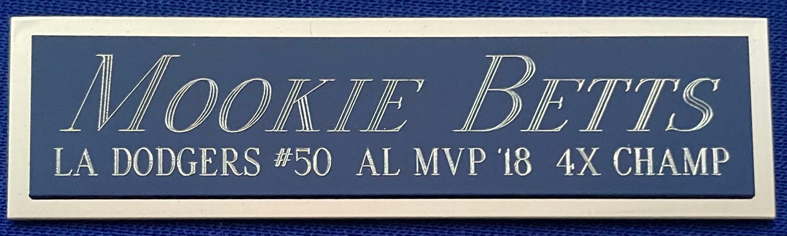 MOOKIE BETTS DODGERS NAMEPLATE FOR AUTOGRAPHED Signed BASEBALL-JERSEY-BAT-PHOTO