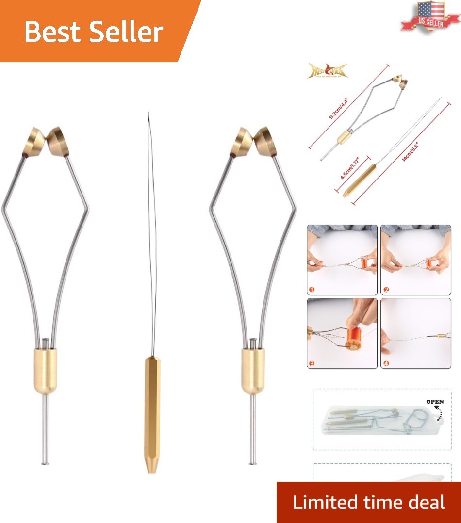 Fly Tying Tools Set: Adjustable Bobbin Holder & Finishing Accessories