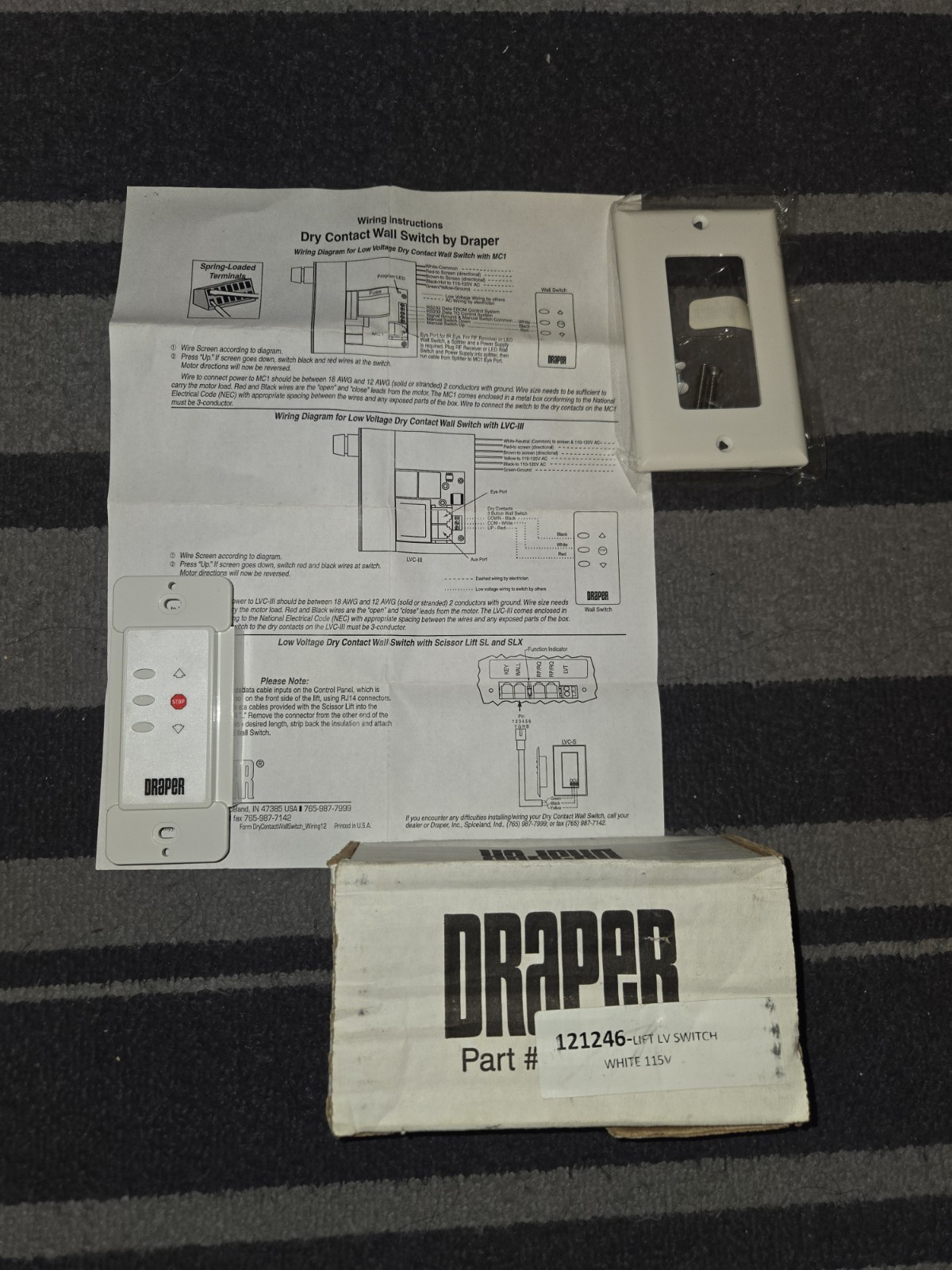 The Access Electric Projection Screen by Draper Model UAV-15-484930