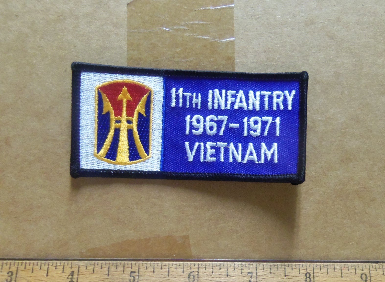 US Army - 11th Infantry - 1967-1971 Vietnam Embroidered Patch
