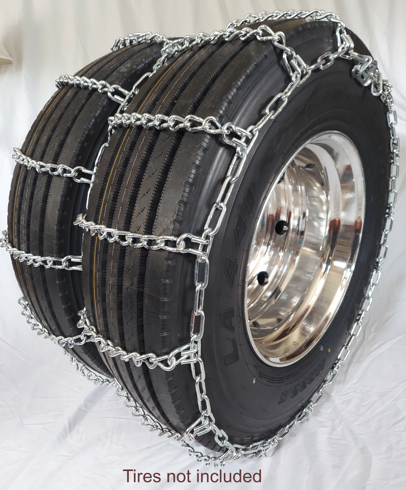 Grizzlar GSL-4245 Alloy Dual Tire Chain Ladder Cam Truck Bus 11-22.5 10.00-20