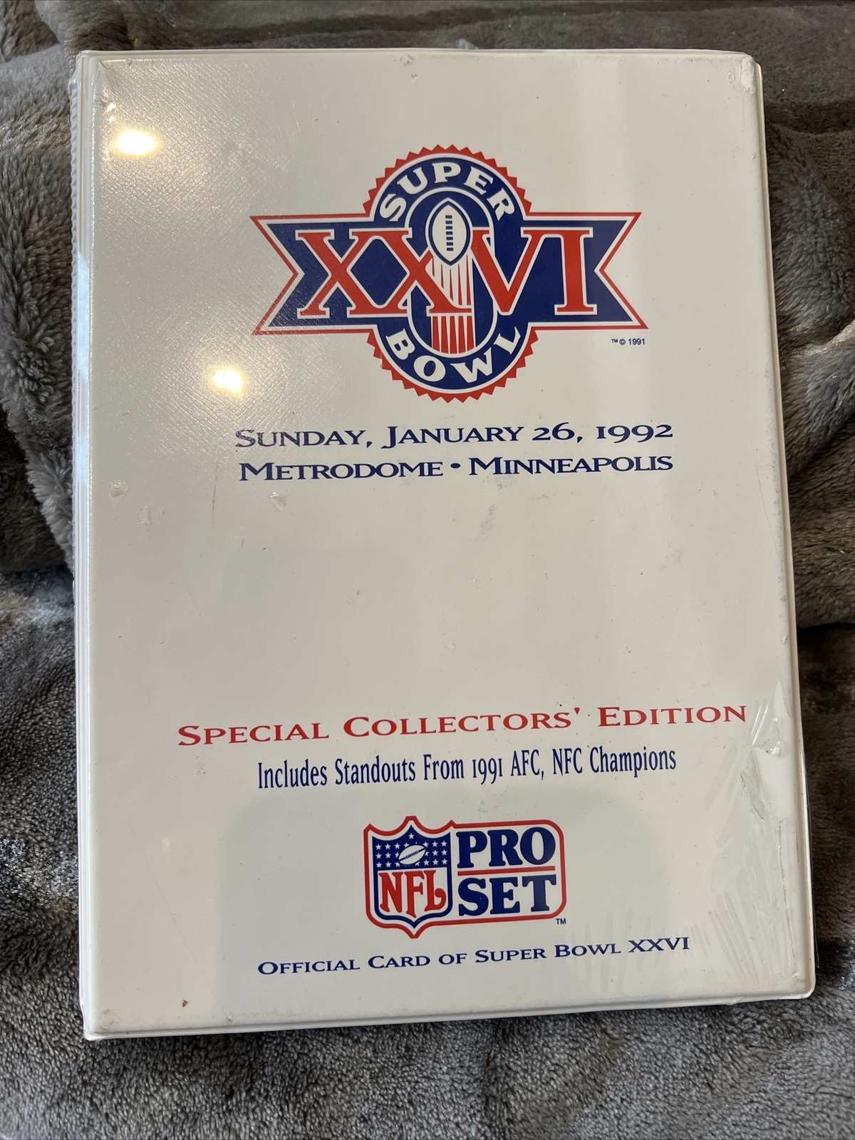 1992 Super Bowl XXVI Pro Set  Special Collectors Book *NEW*