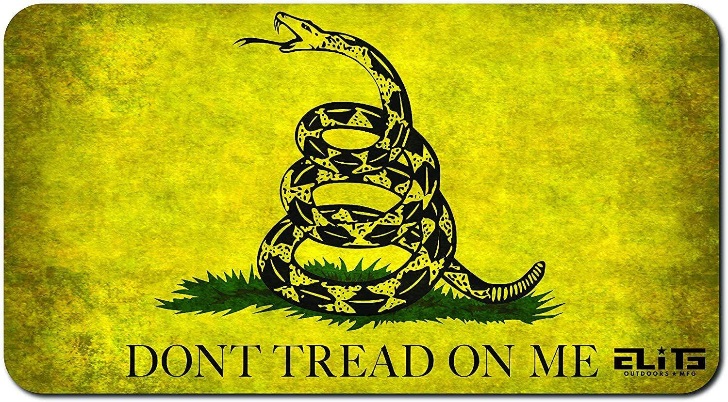 ELITE OUTDOORS Gadsden Gun Cleaning MAT 12" x 22" Dont Tread ON ME. Made in USA
