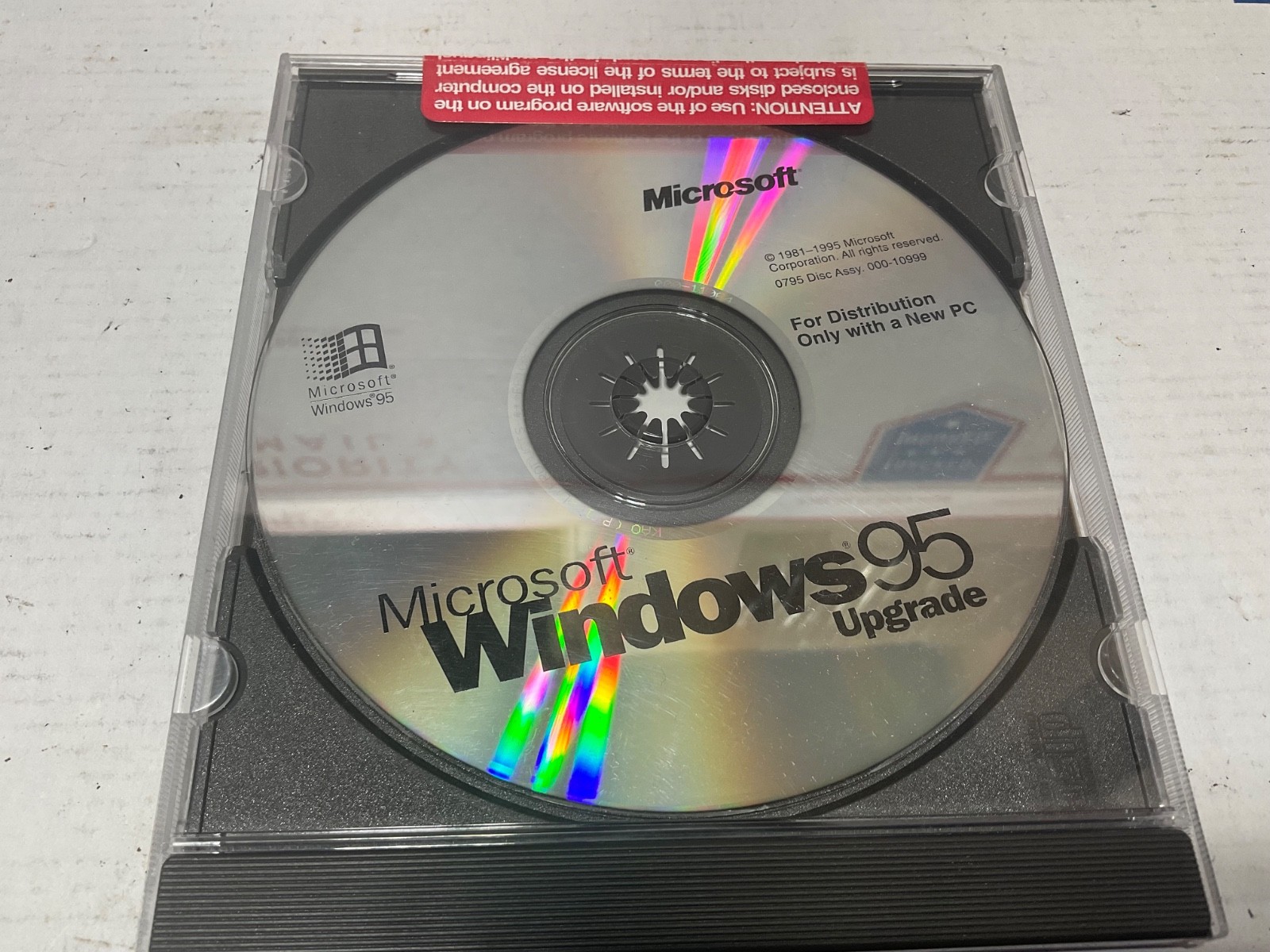 Microsoft Windows 95 Upgrade CD