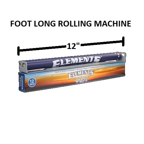 New! ELEMENTS™ 12" GIANT ROLLER Cigarette Hand Rolling Machine w/ instructions