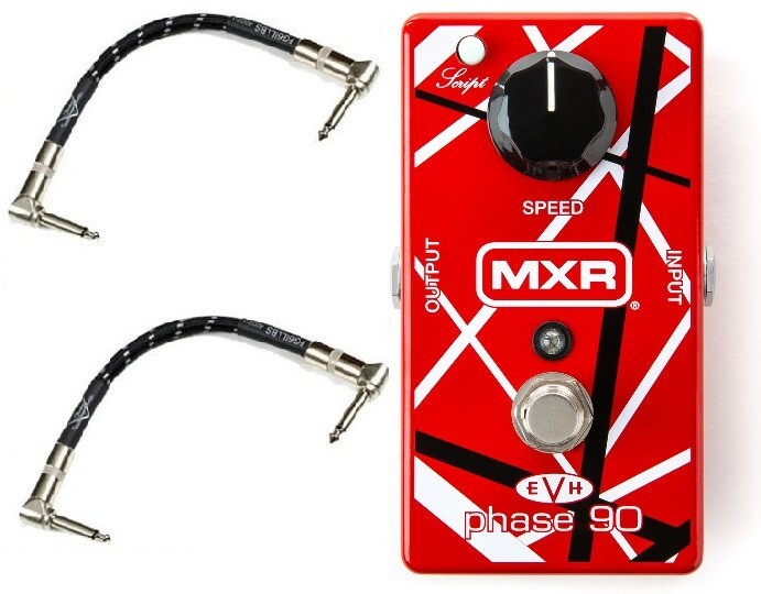 MXR EVH Eddie Van Halen Phase 90 Guitar Pedal EVH90 ( 2 FENDER PATCH CABLES )
