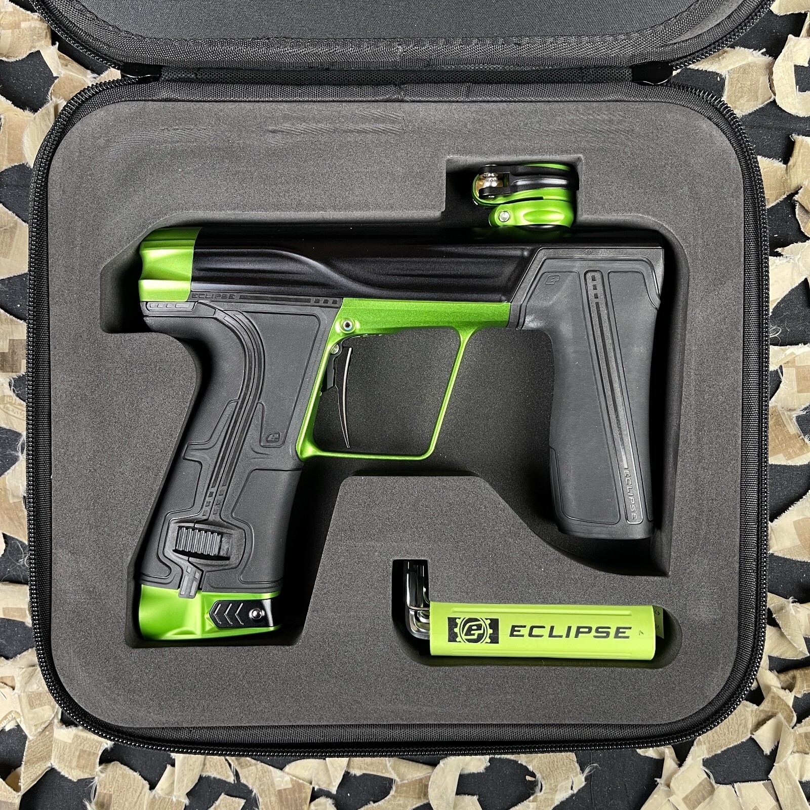 NEW Planet Eclipse Geo R5 Paintball Gun - Vypr2 (Black/Apple Green)