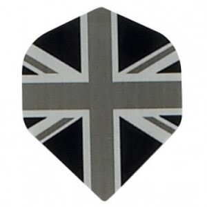 Black Union Jack Standard Poly Royal Hard Dart Flights