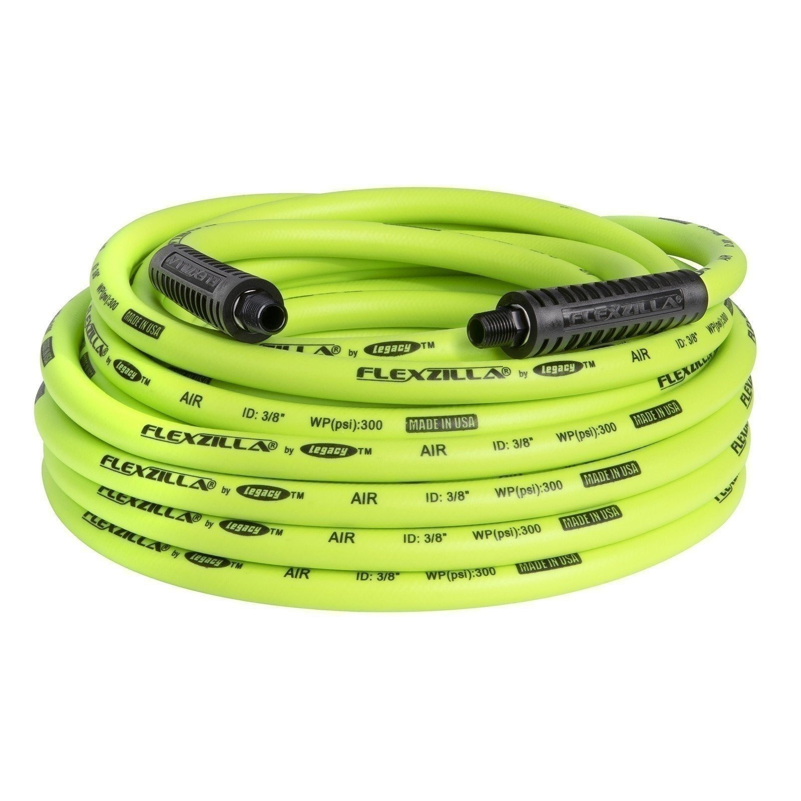 Flexzilla 3850F Air Hose 3/8" ID x 50ft w/ 1/4" MPT Ends - Green