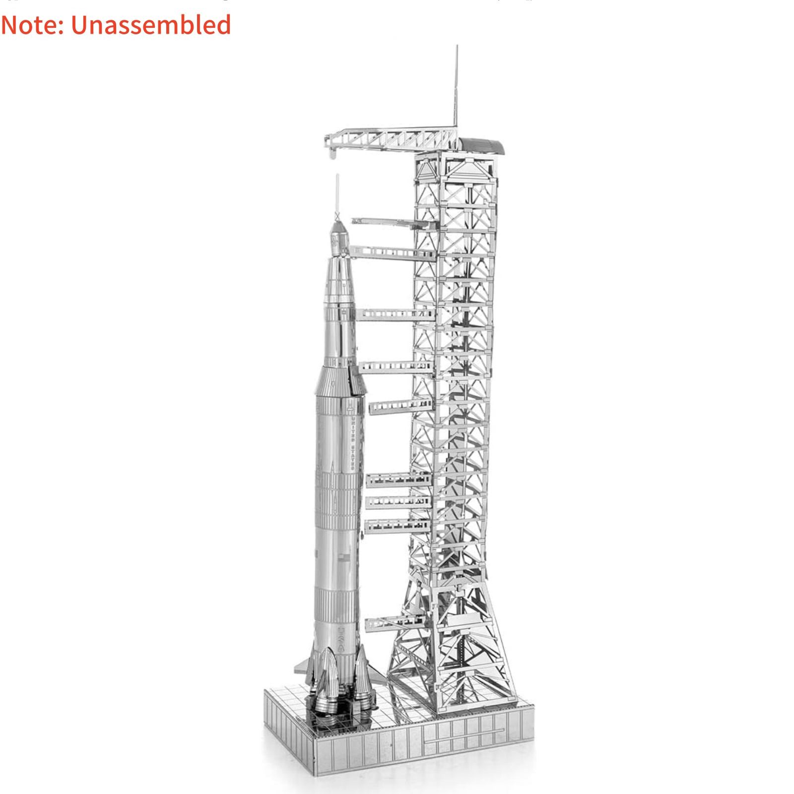 15cm X 5cm 1:770 High Quality USA Apollo 11 Saturn V w/ Gantry Unassembled Model