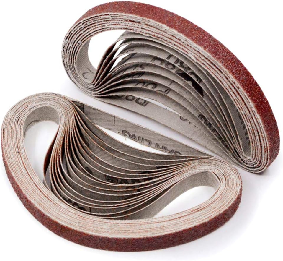 24 Pack 3X13 Inch 40 Grit Sanding Belts For Mini Air Belt Sander