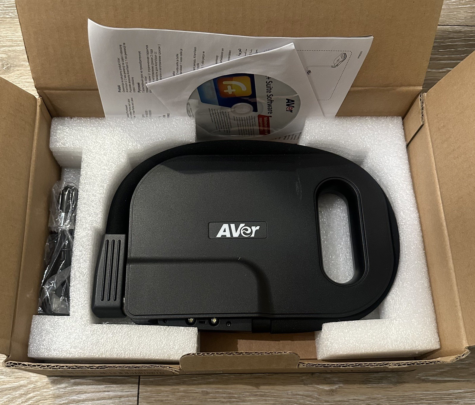 AVer AVerVision U50 Document Camera With USB Cable and Installation Disc
