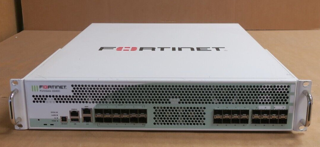 Fortinet FortiGate 3240C FG-3240C Security Appliance 12x 10GbE SFP+ 16x 1GbE SFP