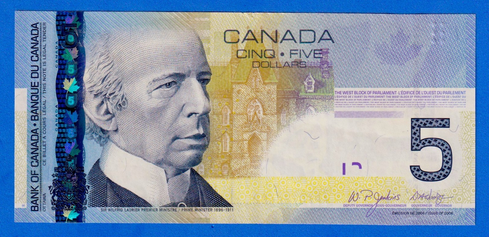 Canada $5 (2006) - BC-67a / P-101Aa Circulated Note ( EF ) APF0736482