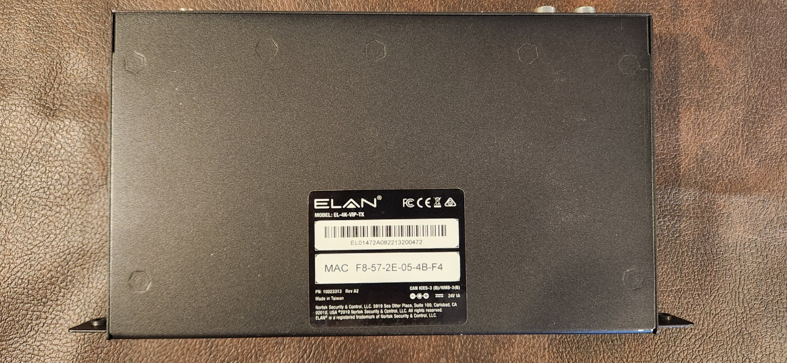 ELAN (NICE) 4K Video Over IP Transmitter EL-4K-VIP-TX w/ears.