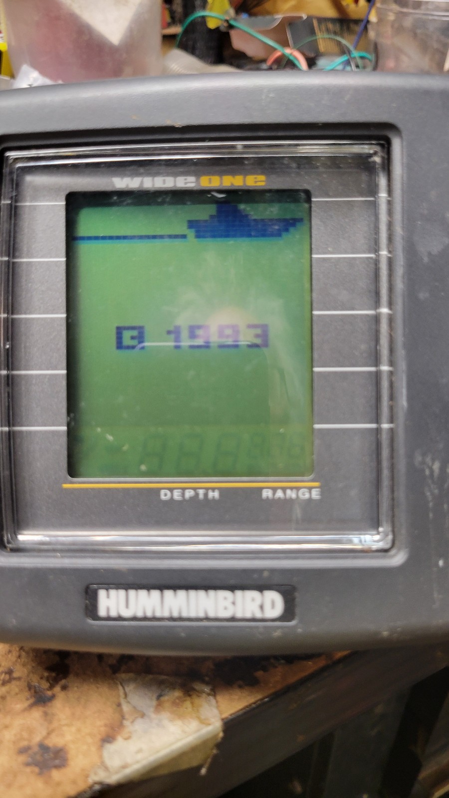 Hummingbird Wide One Fish Finder Head Unit Only, power tested only